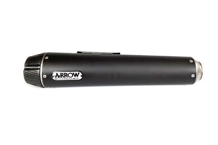 ARROW DARK REBEL schwarzer Edelstahl-Endschalldämpfer mit Carbon-Endkappe für Kawasaki Vulcan S 650/