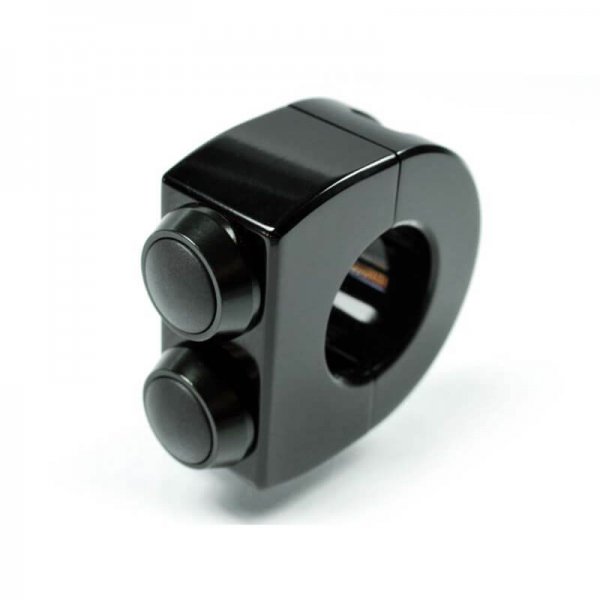 motogadget mo.Switch 2 Taster Armatur 22mm, schwarz für