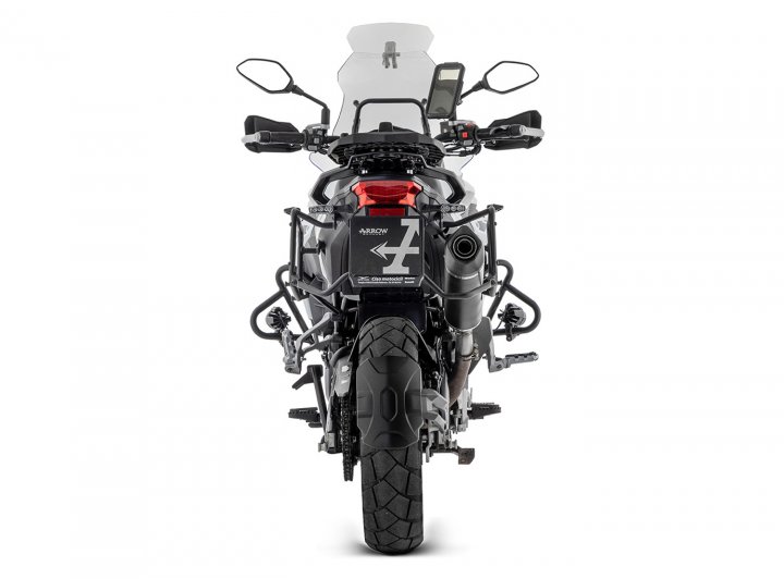 ARROW Auspuff INDY RACE EVO Aluminium DARK für Benelli TRK 502 X Modelljahr 2021-