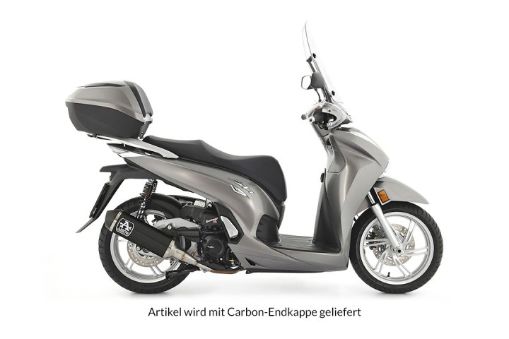 ARROW Auspuff URBAN mit Carbon-Endkappe für Honda Forza 350 / SH350 Modelljahr 2021-