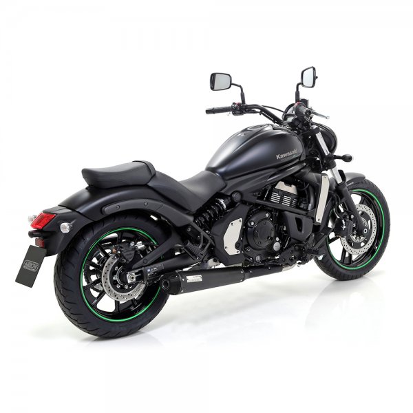 ARROW Auspuff Komplettanlage DARK REBEL für Kawasaki Vulcan S 650 2014-2016, Edelstahl schwarz