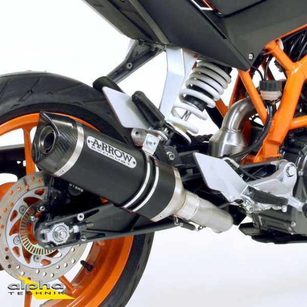 ARROW Auspuff Aluminium DARK THUNDER für KTM 125RC / 390RC / 390 Duke 2013-2016