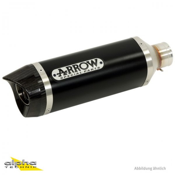 ARROW Auspuff DARK THUNDER für Suzuki GSX-R 600 / 750 Modelljahr 2011-2016, Aluminium schwarz