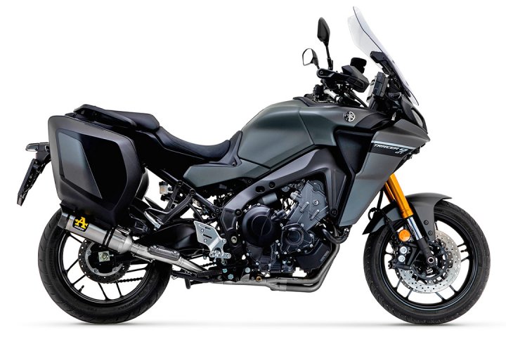 ARROW Auspuff THUNDER für Yamaha Tracer 9 / GT 2021-, Titan und Carbon-Endkappe